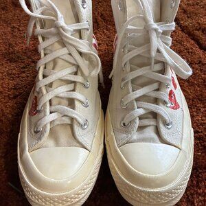 Converse COMME DES GARÇONS PLAY Chuck Taylor High Top Sneaker men’s 6 women’s 8
